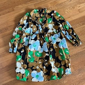 Who what where 100% cotton long sleeve dress size medium